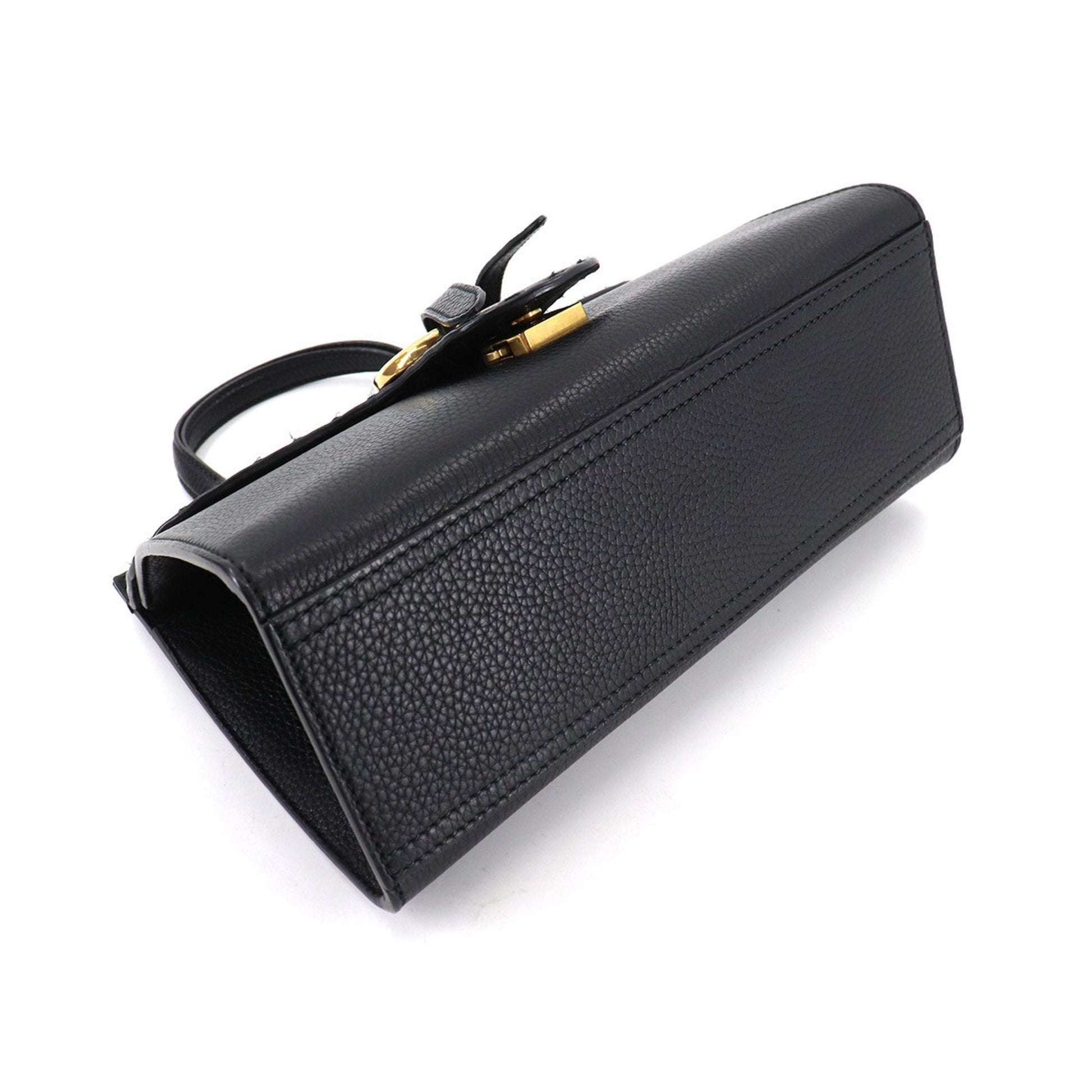 Gucci GG Marmont Black Leather Shoulder Bag Style 2