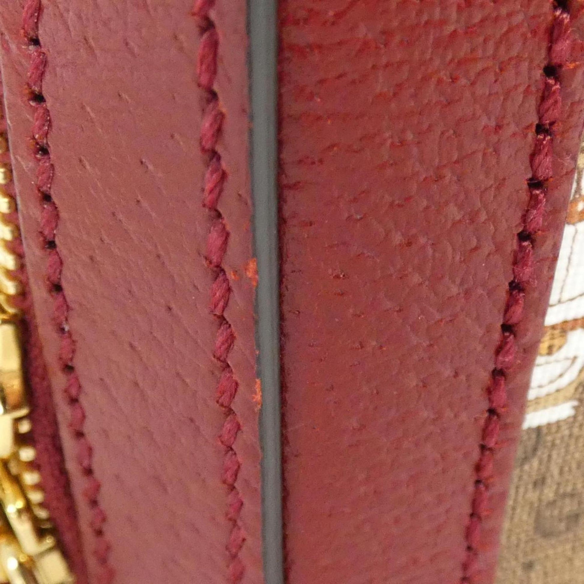 Gucci Leather Canvas Shoulder Bag
