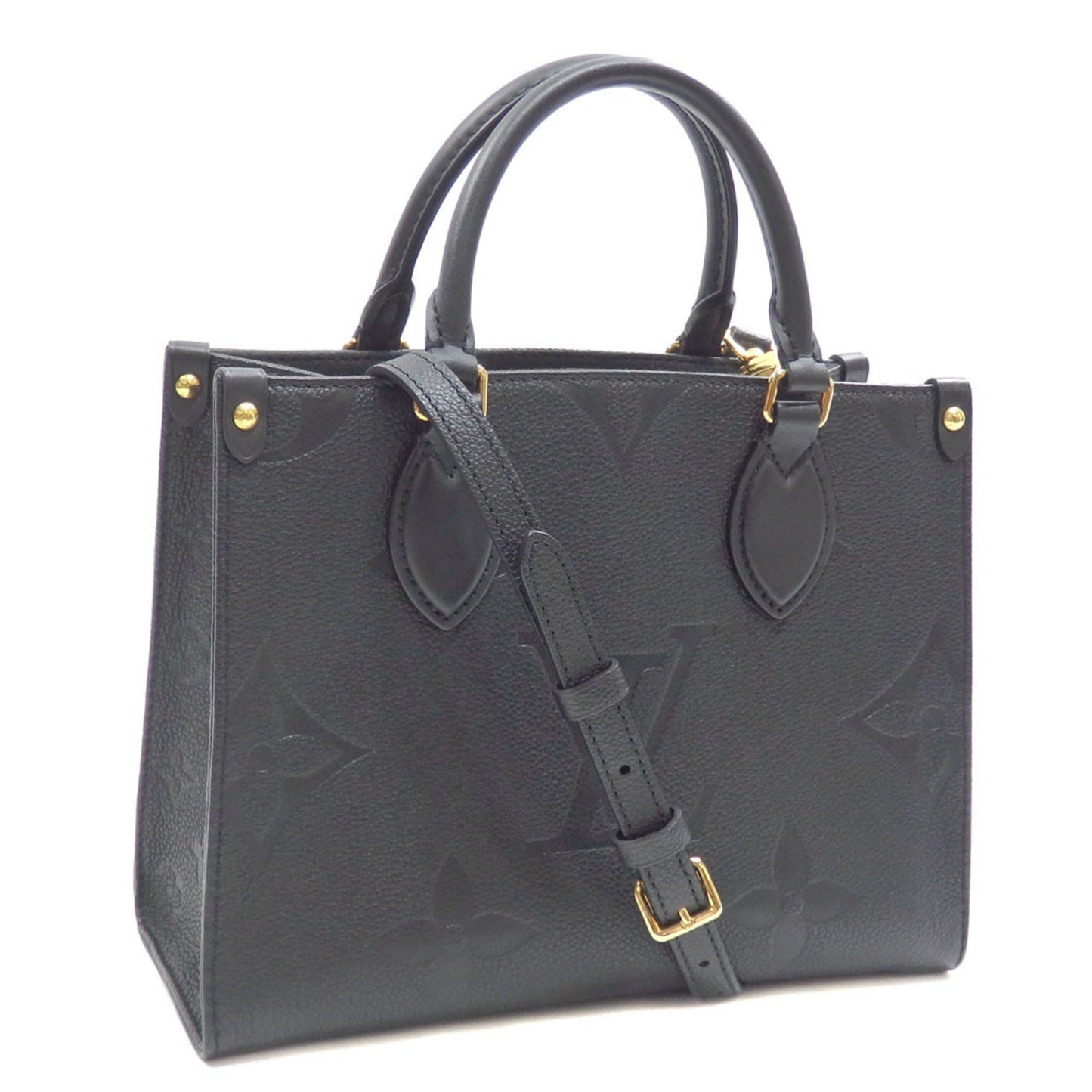 LOUIS VUITTON Tote Bag Monogram Empreinte On the Go PM Women's Noir Black Shoulder Giant