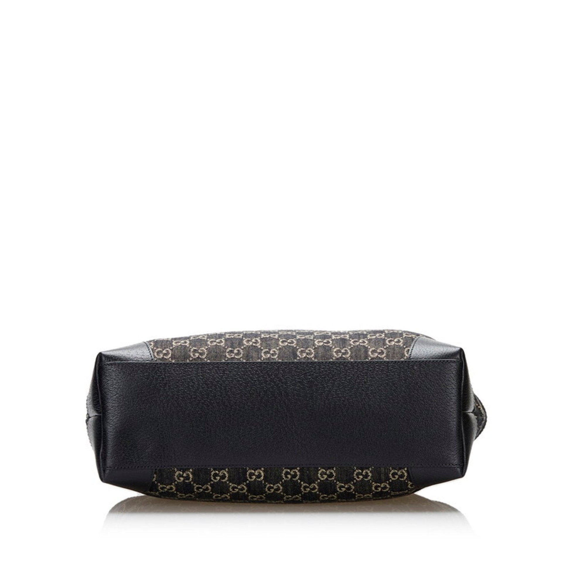 Gucci Lou Leather Canvas Tote