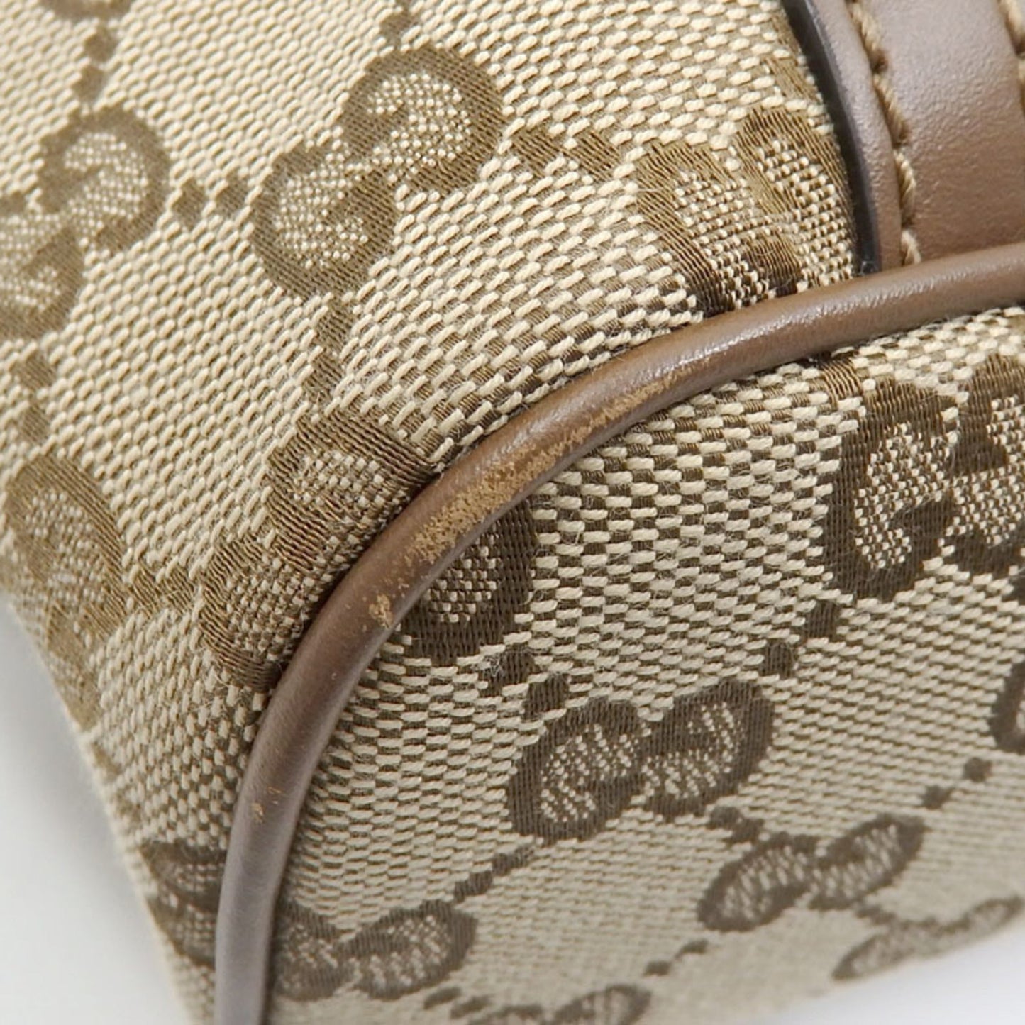 Gucci Leather Canvas Tote