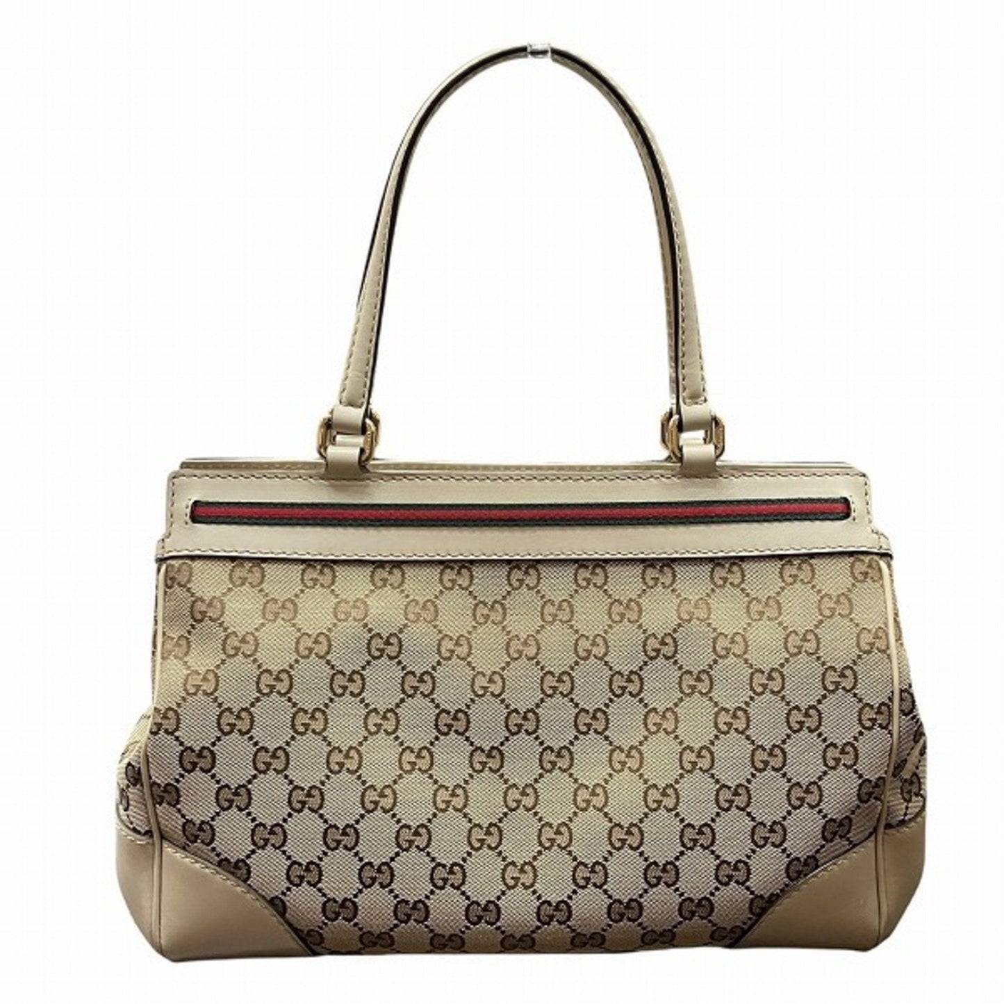 Gucci Leather Canvas Tote