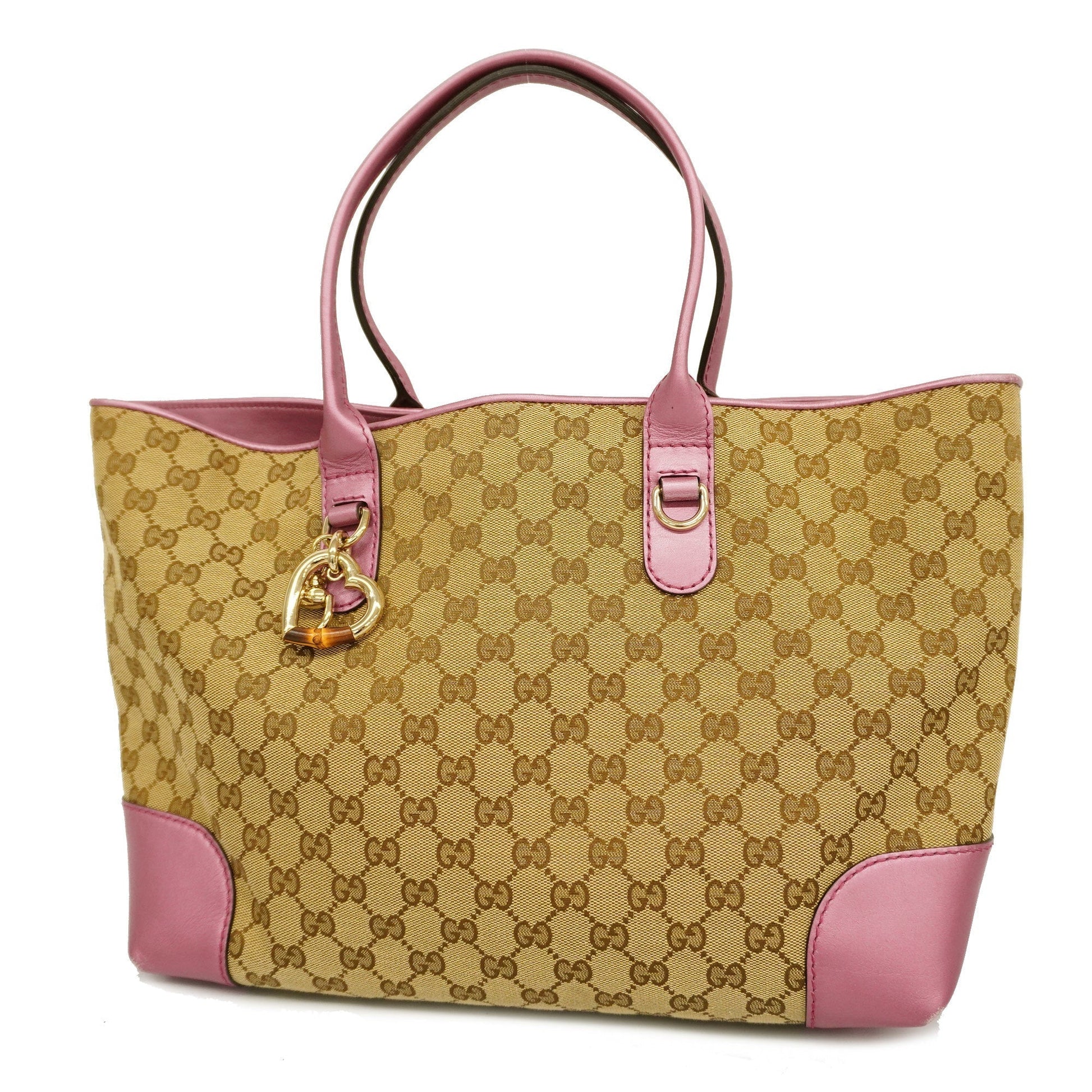 Gucci Leather Canvas Tote