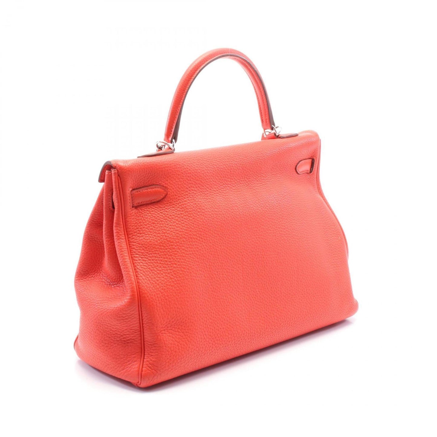 Hermes Brown Capucine Togo Leather Leather Handbag ( )