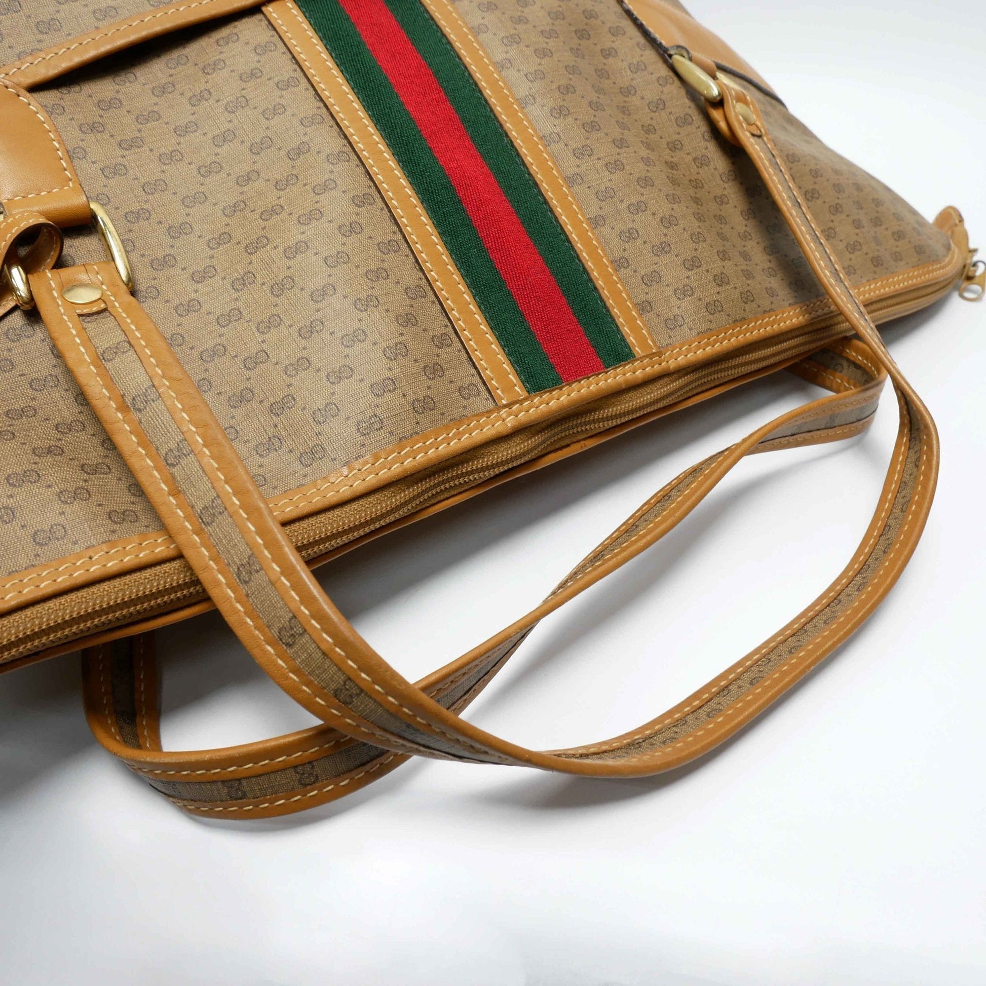 Gucci Boston Beige Leather Tote