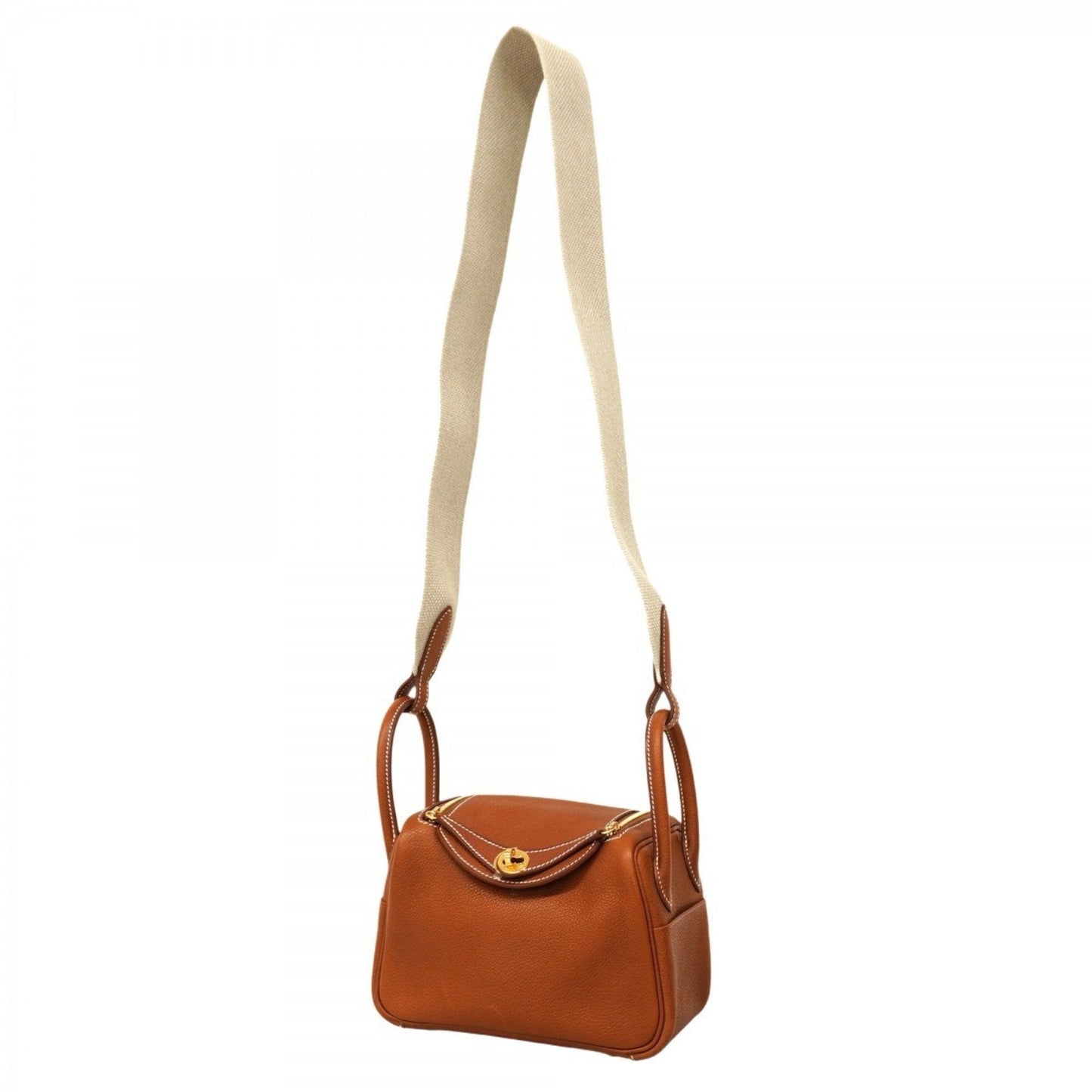 Hermes Fauve Barenia Leather Handbag ( )