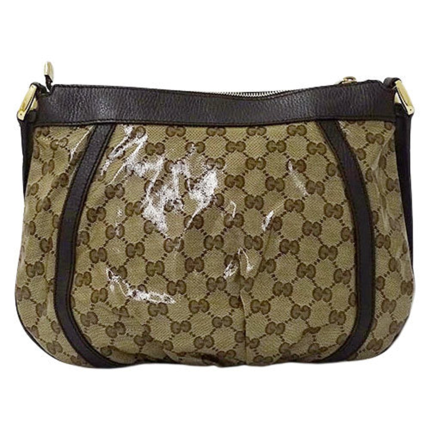 Gucci Brown Leather Shoulder Bag Style 2