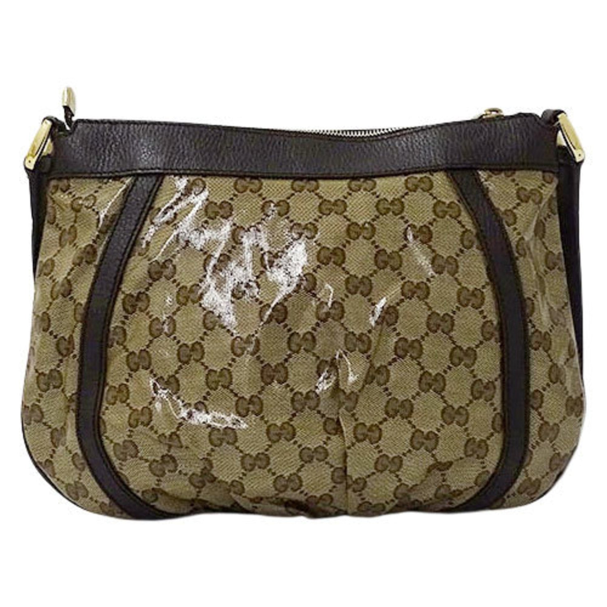 Gucci Brown Leather Shoulder Bag Style 2