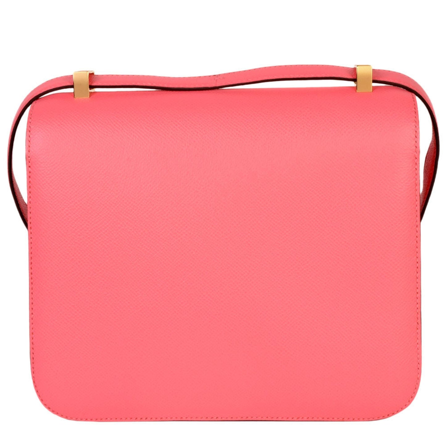 Hermes Constance Pink Rose Azalee Evercalf Leather Shoulder Bag ( )