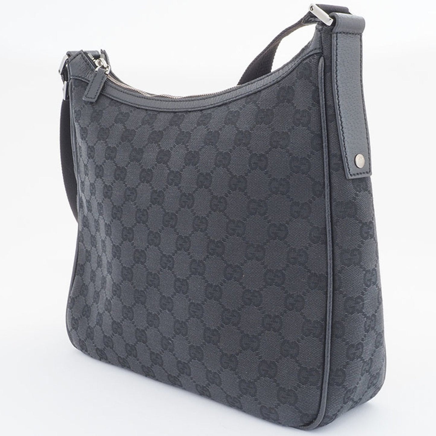 Gucci Leather Canvas Shoulder Bag