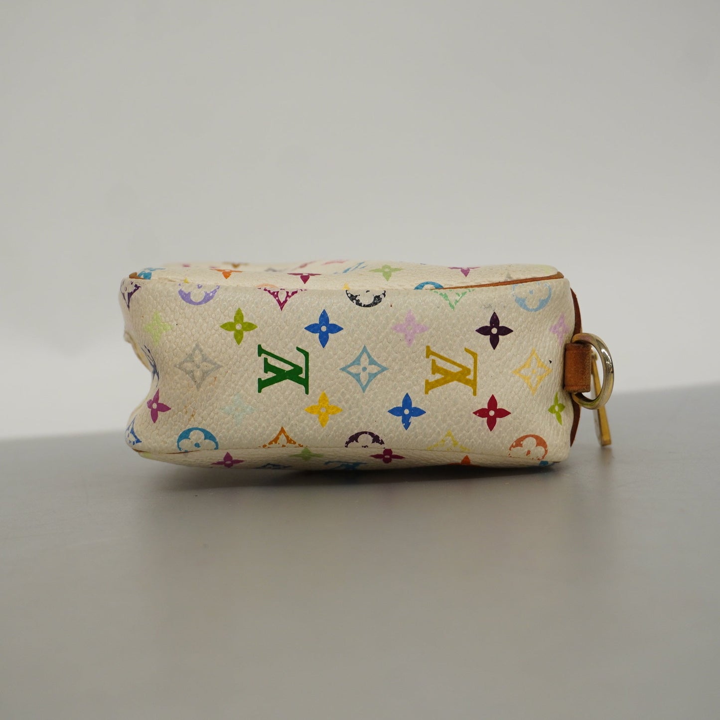 Louis VuittonAuth Monogram Multicolore True Swapiti Women's Pouch Blanc Clutch