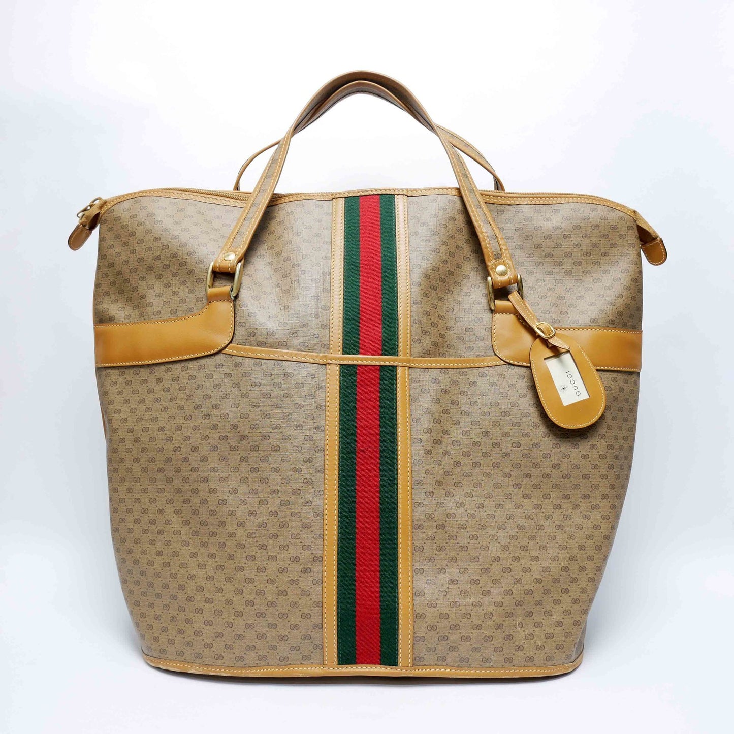 Gucci Boston Beige Leather Tote