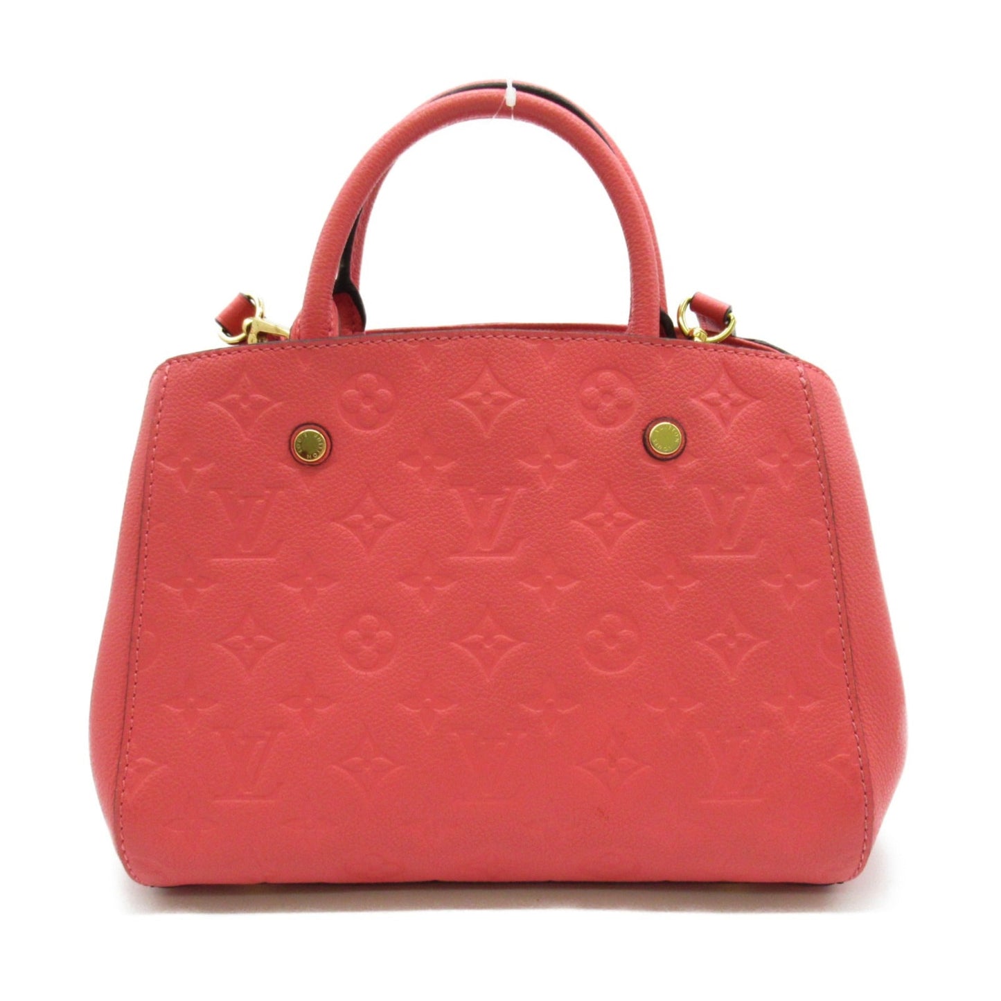 LOUIS VUITTON Montagne BB Shoulder Bag Pink Blossom Monogram empreinte leather
