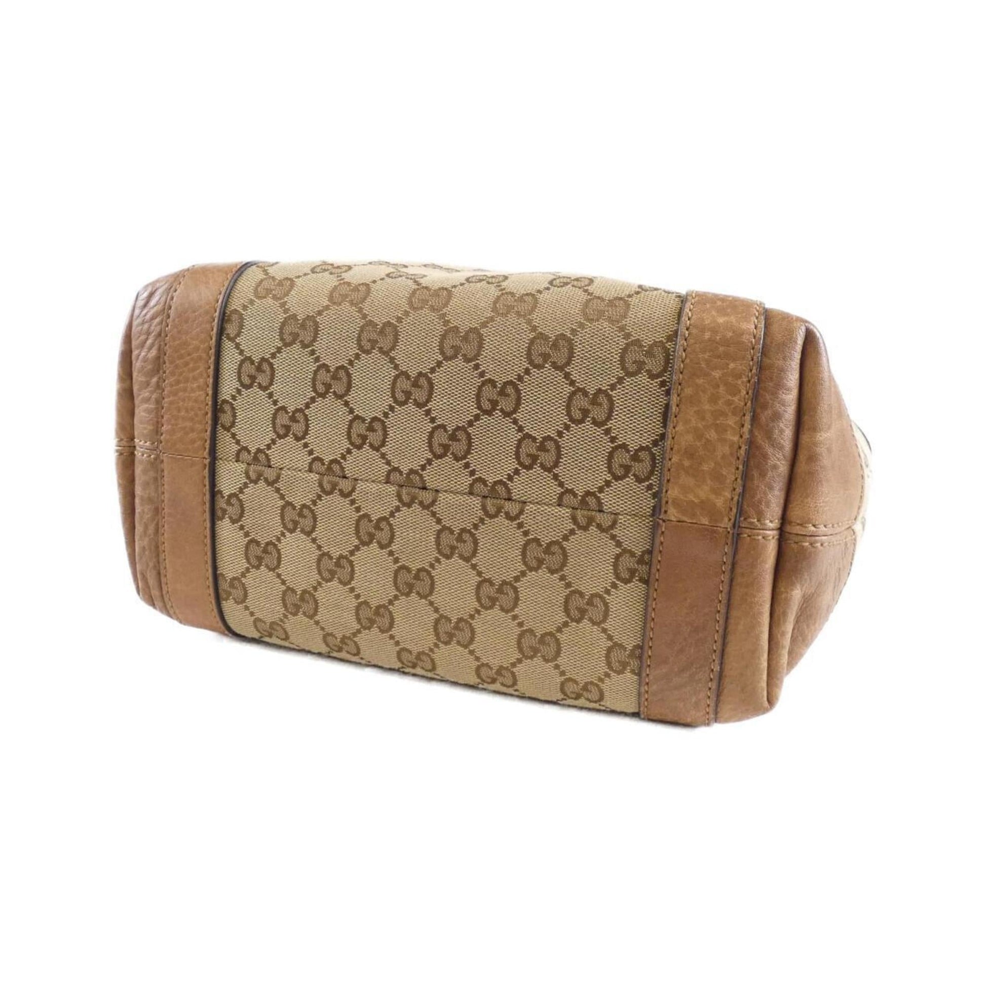 Gucci Leather Canvas Tote