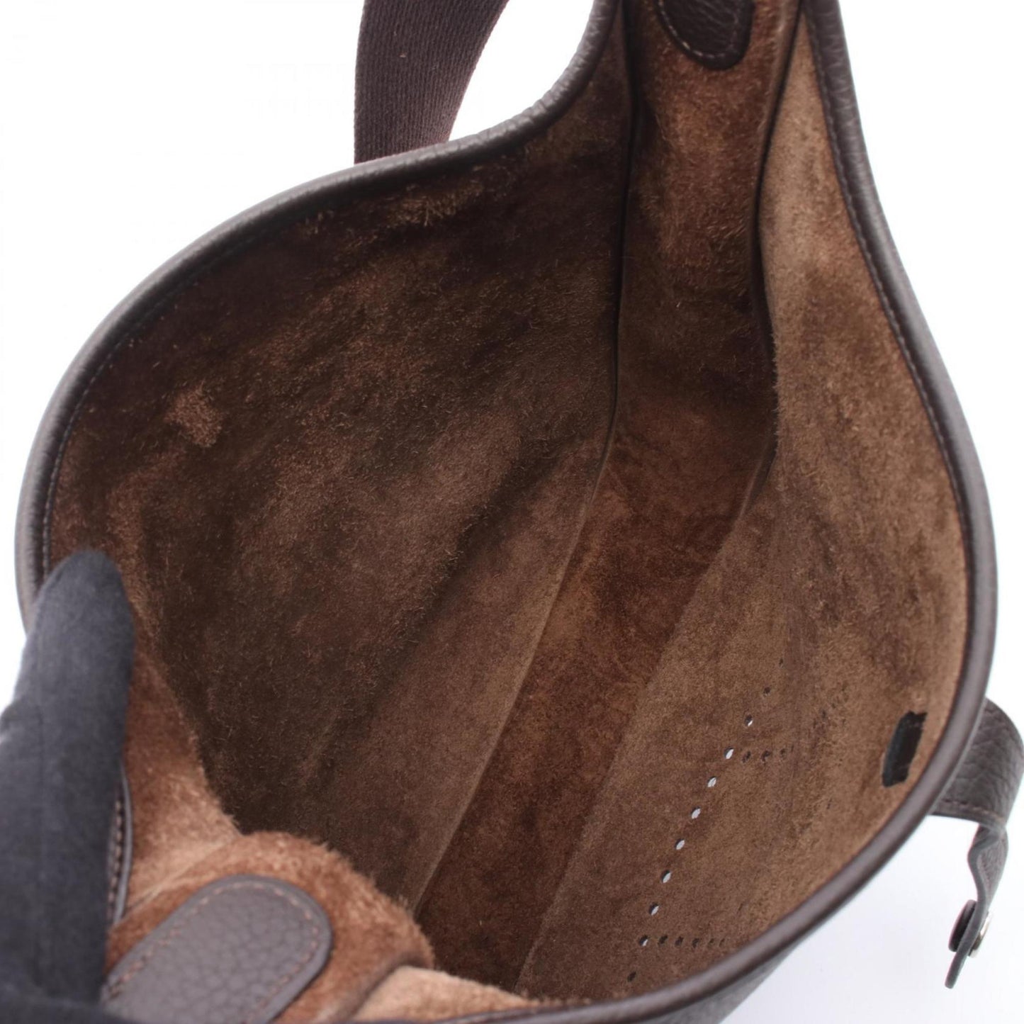 Hermes Brown Taurillon Clemence Leather Shoulder Bag ( )