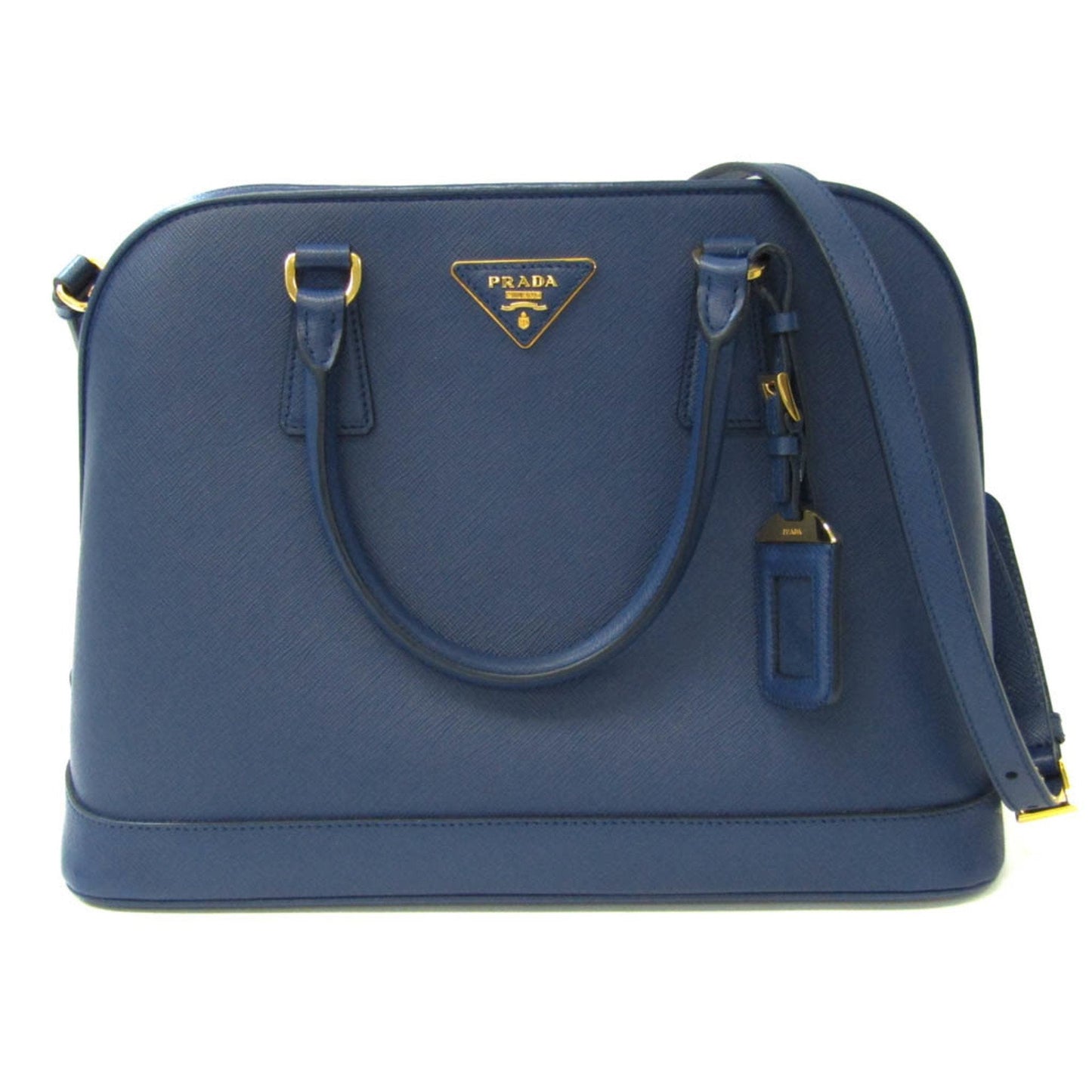 Prada Women's Saffiano Lux HandBag,Shoulder Bag Bluette