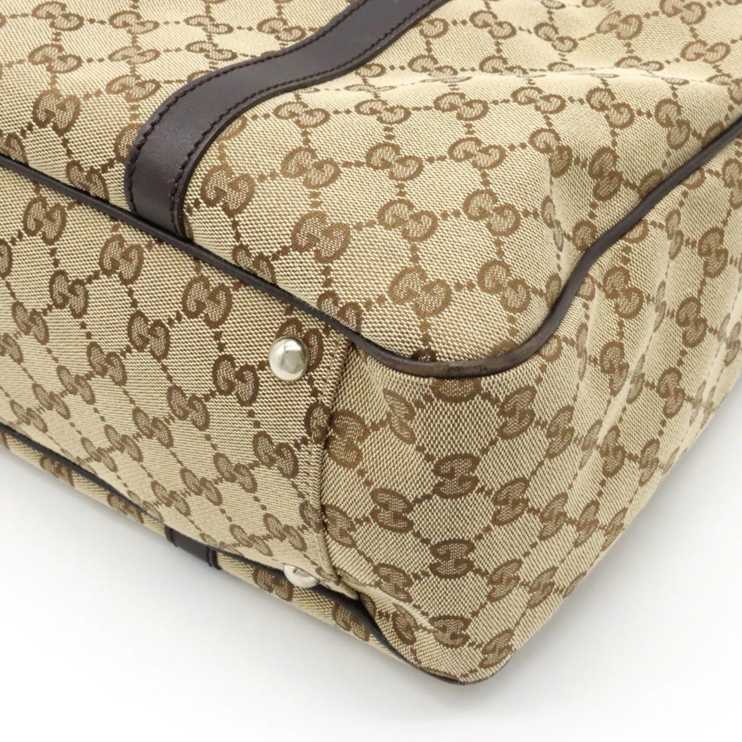 Gucci Leather Canvas Tote