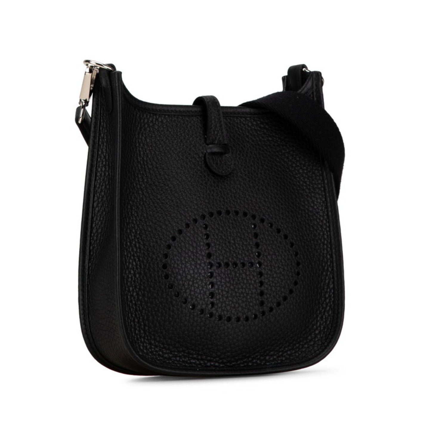 Hermes Evelyne Black Taurillon Clemence Leather Shoulder Bag ( )