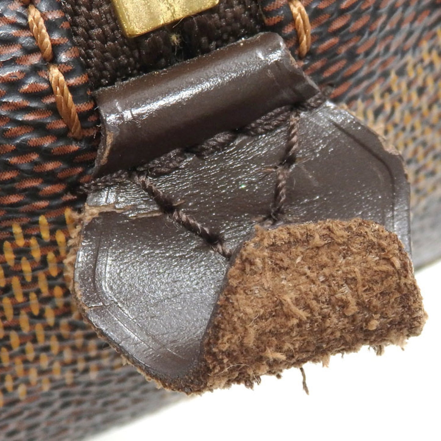 LOUIS VUITTON Shoulder Bag Damier Cava Rivington Women's Ebene
