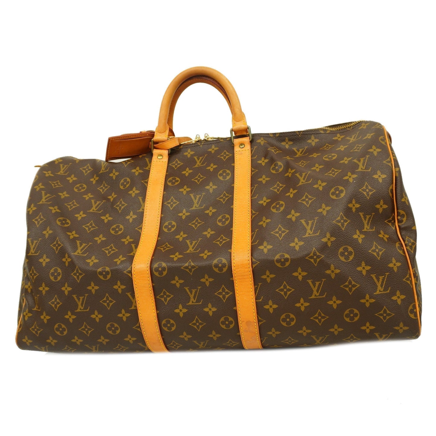Louis VuittonAuth Monogram Keepol 55 Boston Bag