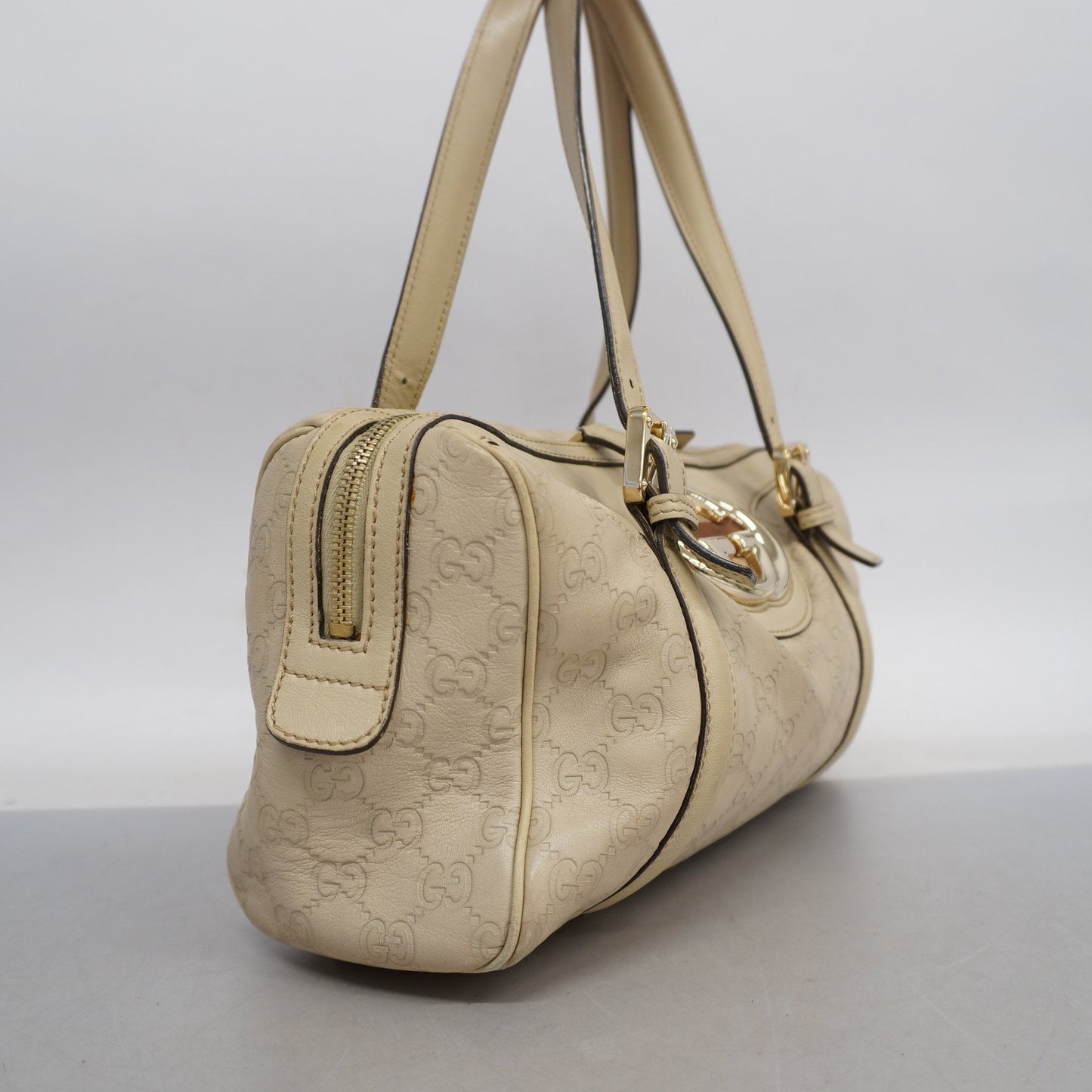 Gucci Guccissima Ivory Leather Tote