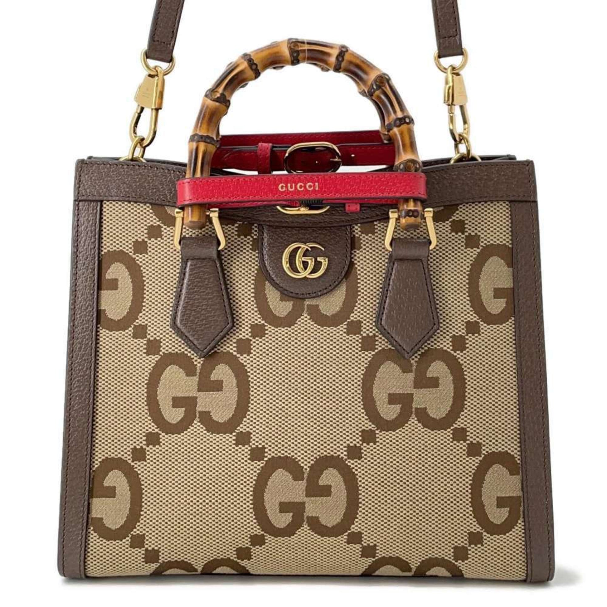 Gucci Leather Canvas Tote