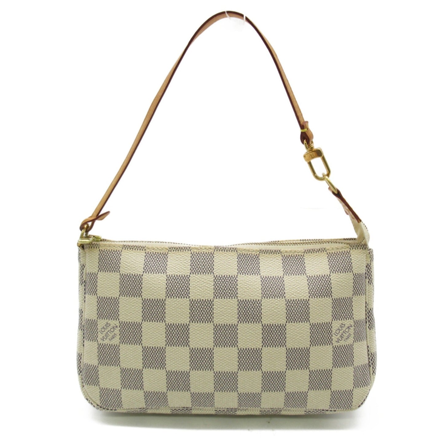 Louis Vuitton Pochette Accessoires White Damier Azur PVC coated canvas Clutch