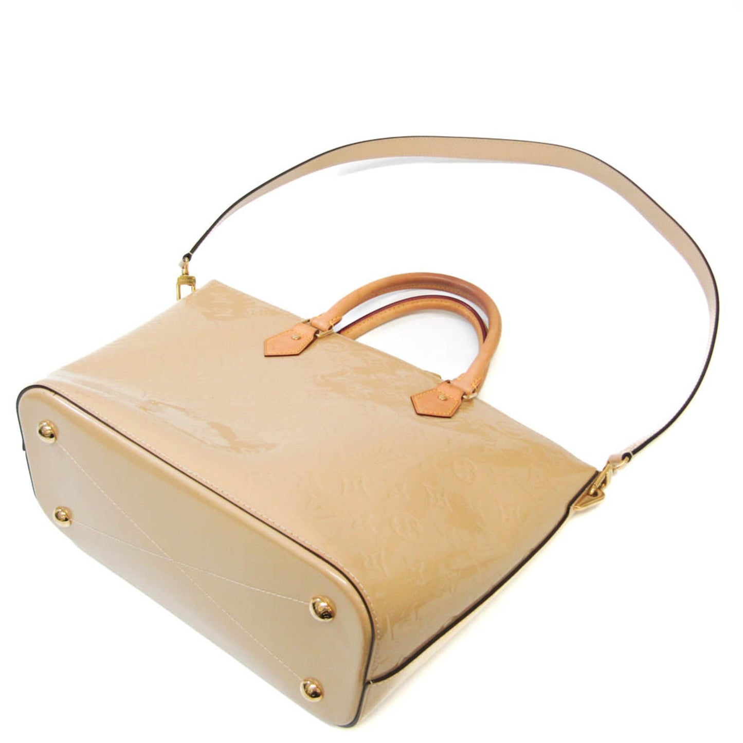 LOUIS VUITTON Monogram Vernis Montebello MM Women's HandBag,Shoulder Bag Beige