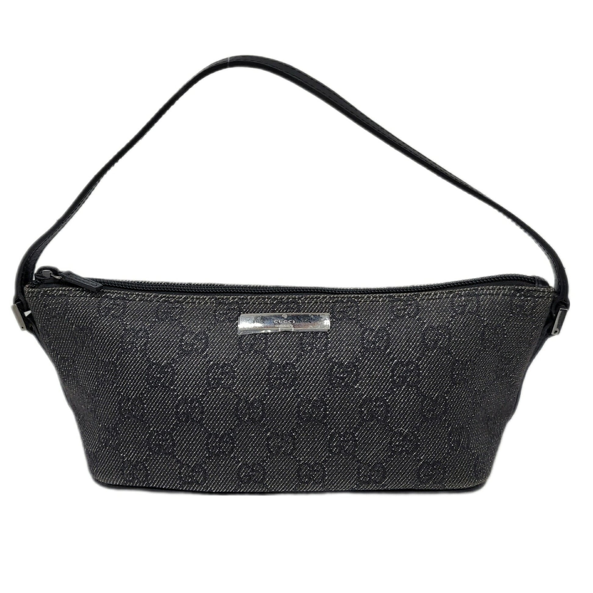 Gucci Leather Canvas Clutch