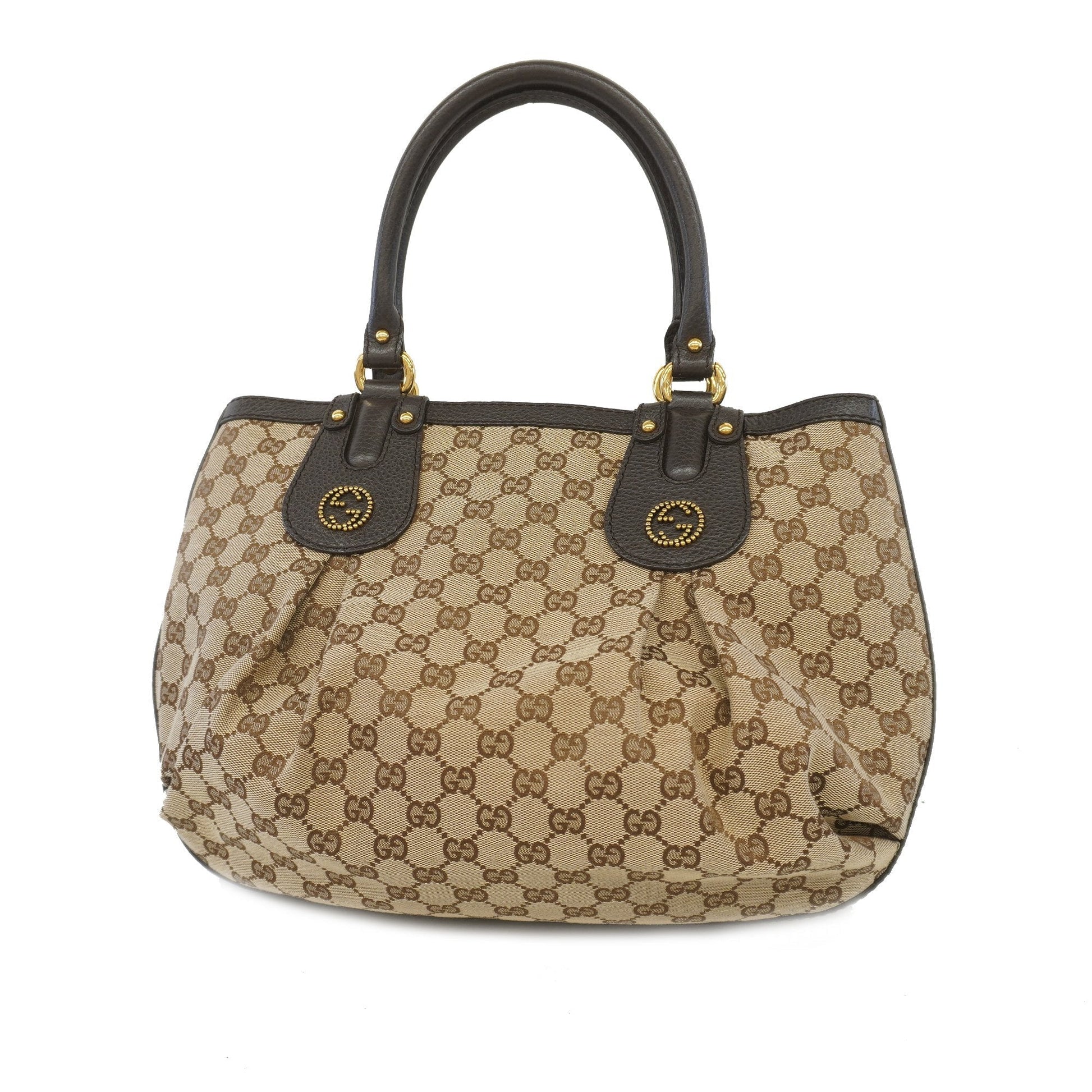 Gucci Gold Canvas Tote