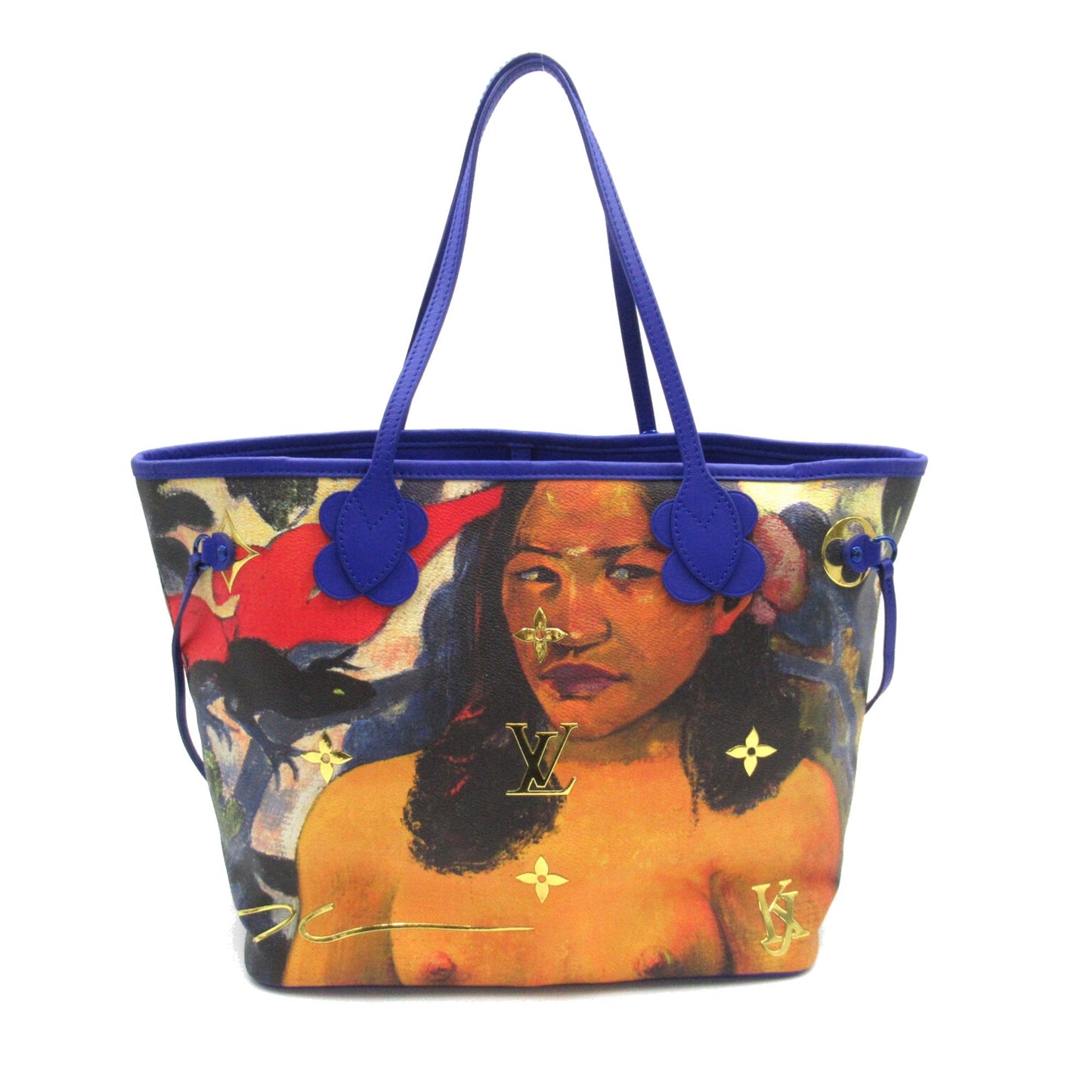 Louis Vuitton Neverfull MM Gauguin Mulch color PVC coated canvas Tote