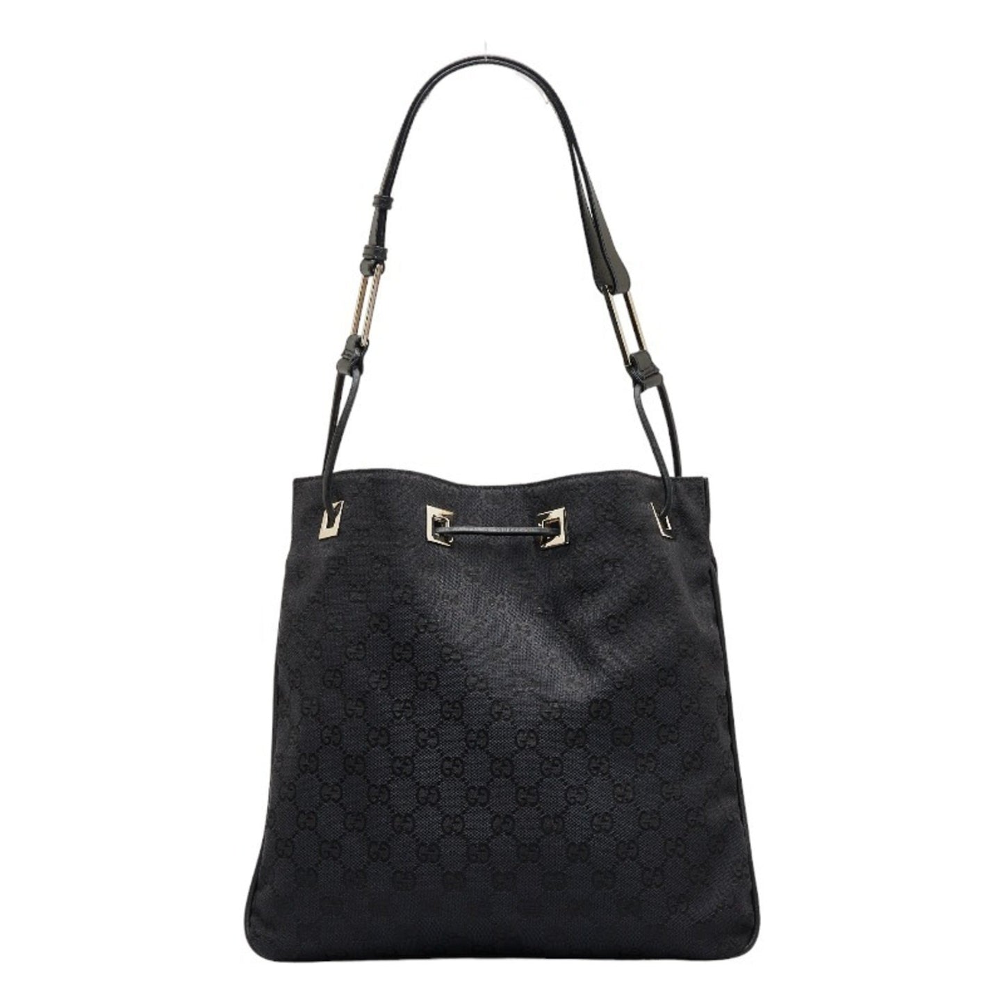 Gucci Leather Canvas Shoulder Bag