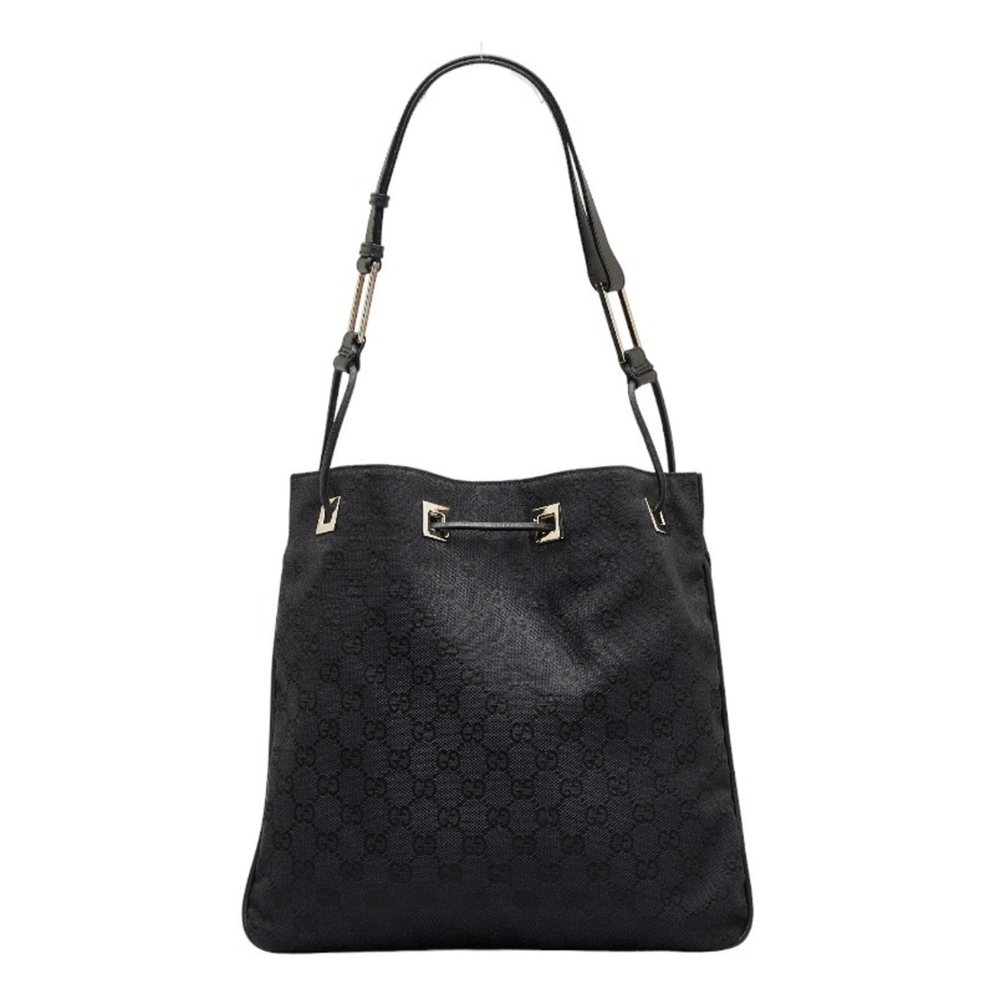 Gucci Leather Canvas Shoulder Bag