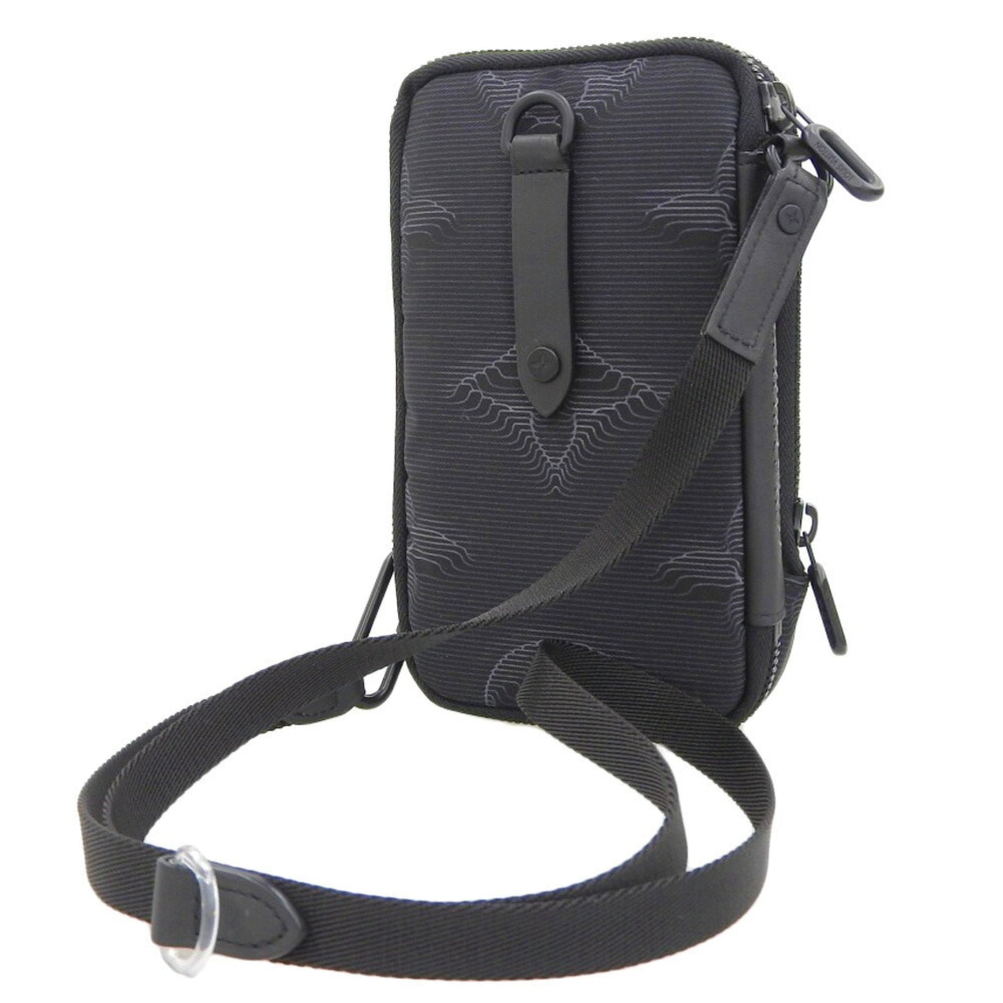 Louis Vuitton 3D Monogram Double Phone Pouch Rainbow Shoulder Black Shoulder Bag