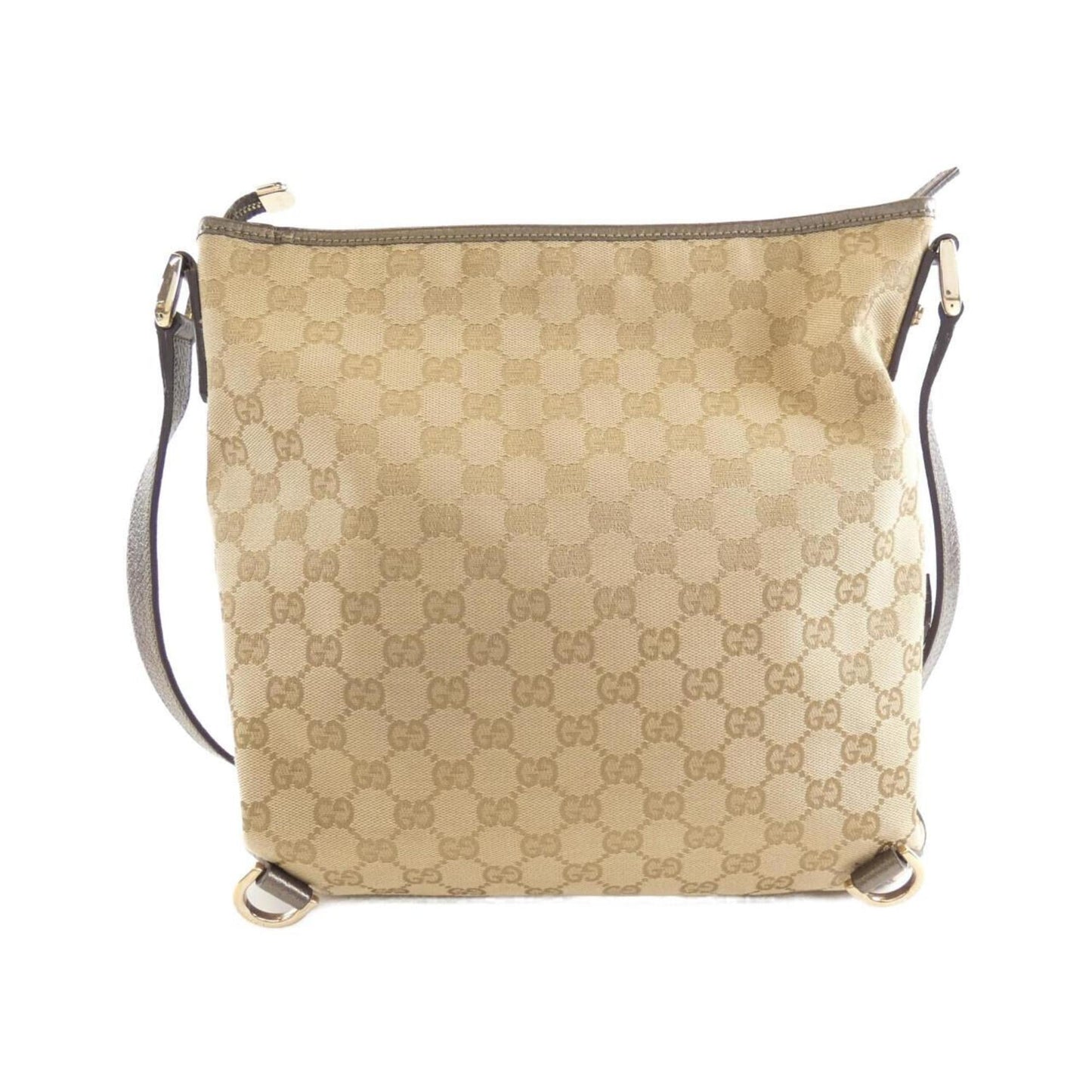 Gucci Leather Canvas Shoulder Bag