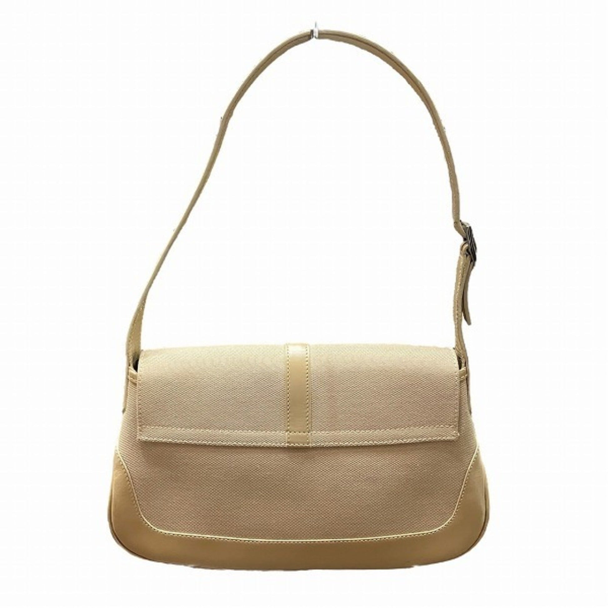 Gucci Leather Canvas Shoulder Bag