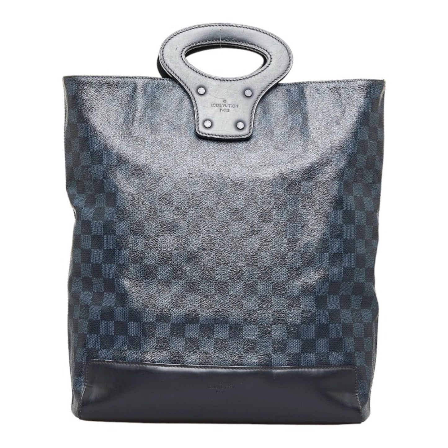 LOUIS VUITTON Damier Cobalt Tote NS Handbag Shoulder Bag Navy PVC Leather Women's