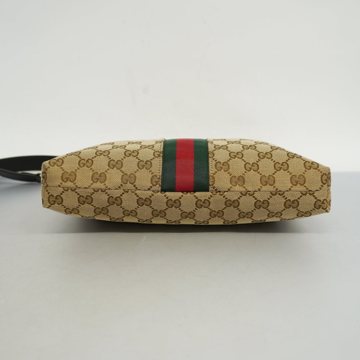 Gucci Leather Canvas Shoulder Bag