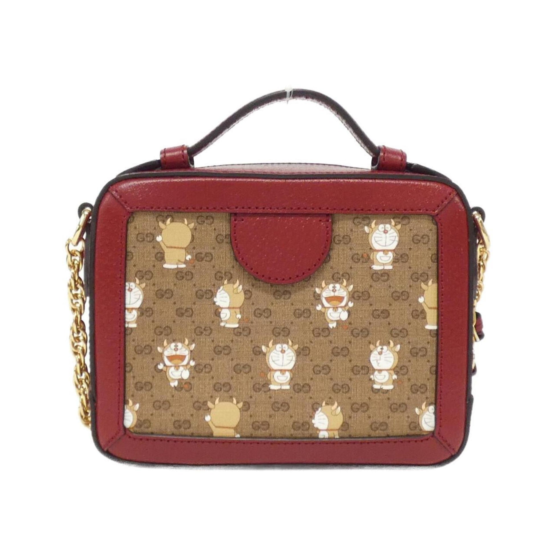 Gucci Leather Canvas Shoulder Bag