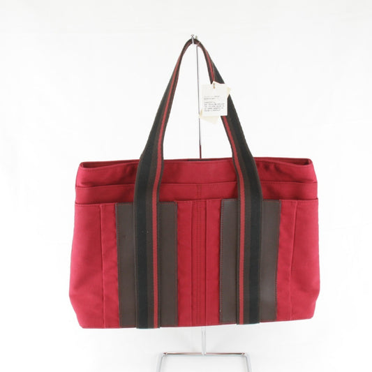 Hermes Canvas Leather Tote Bag ( )
