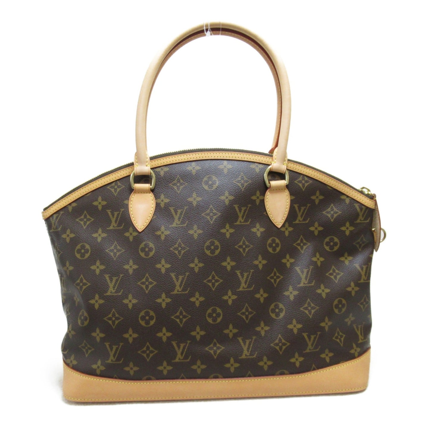 LOUIS VUITTON Lockit Horizontal Handbag Brown Monogram PVC coated canvas