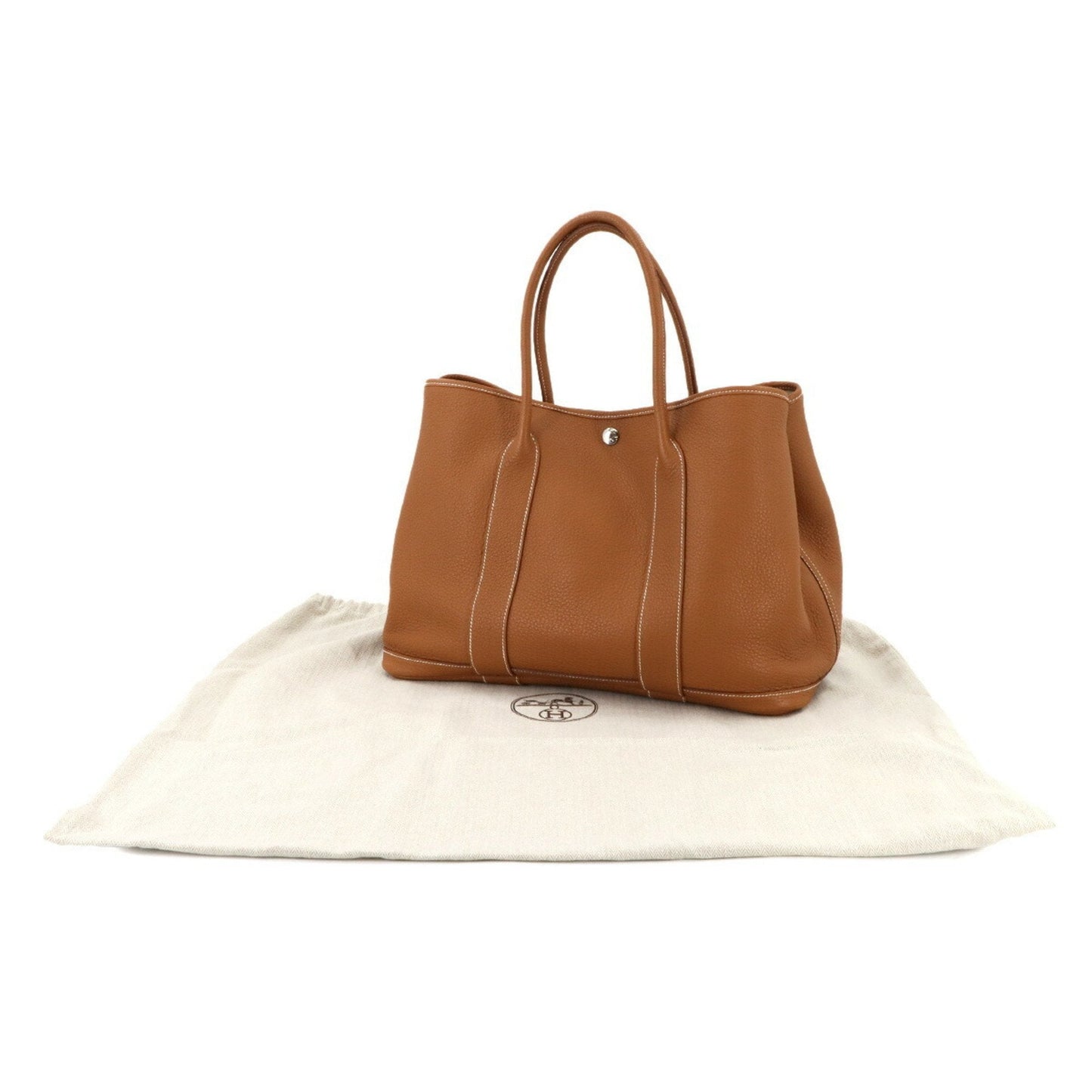 Hermes Brown Negonda Leather Tote Bag ( )