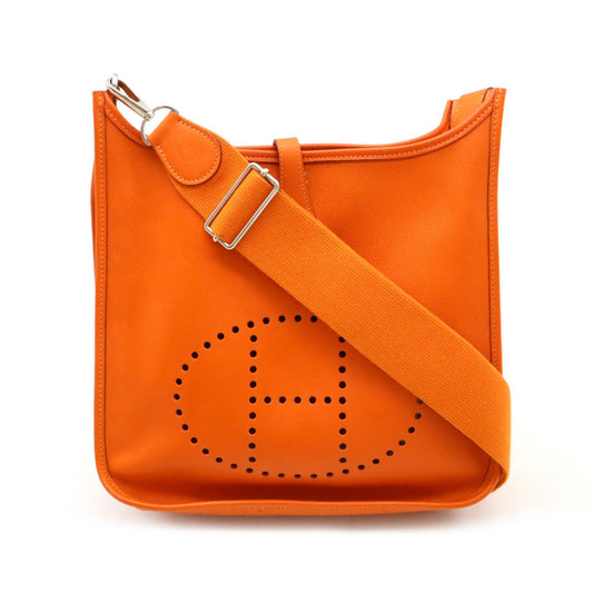 Hermes Evelyne Orange Epsom Leather Shoulder Bag ( )
