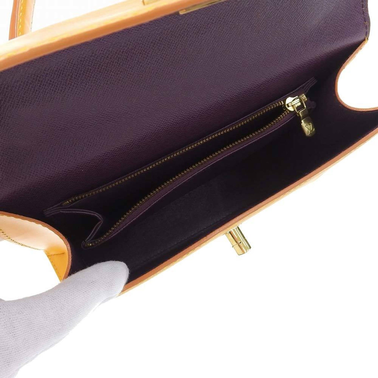 Louis Vuitton Epi Malesherbe Handbag Yellow