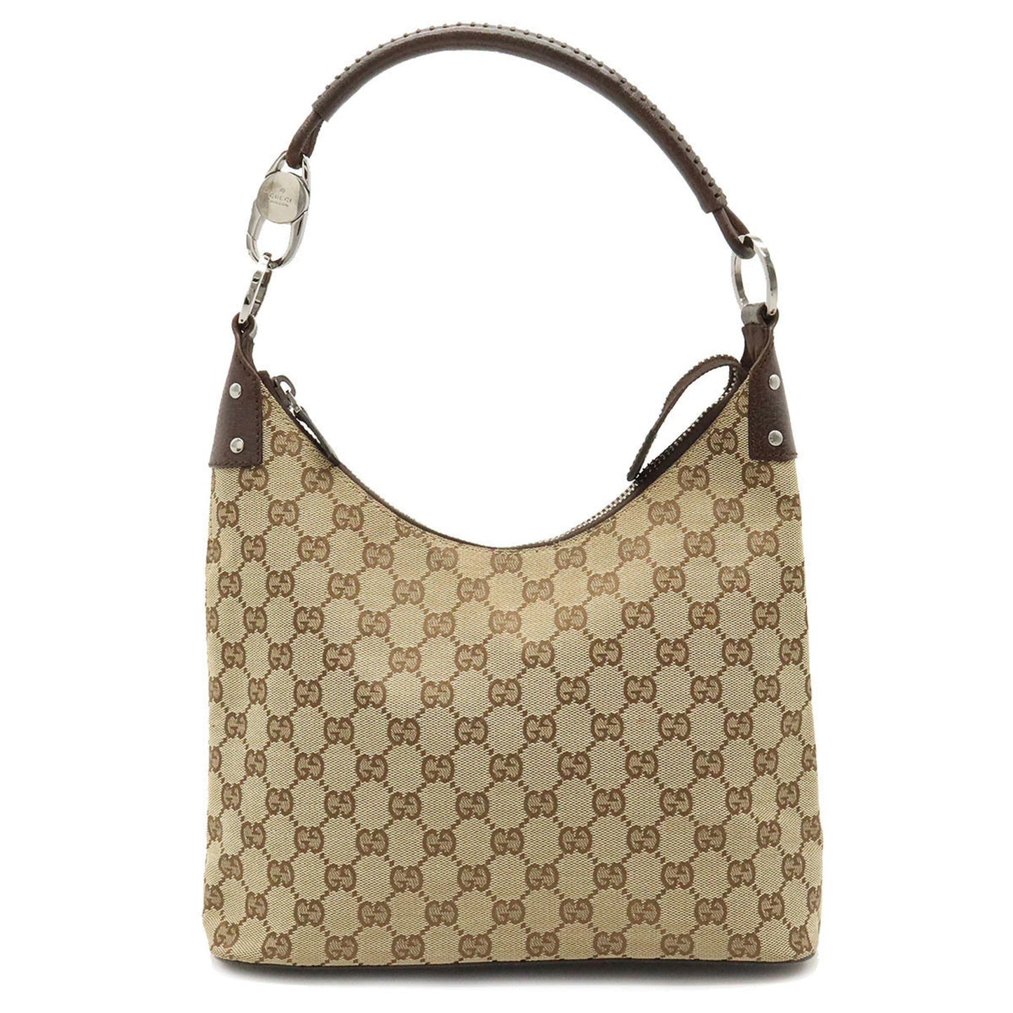 Gucci Leather Canvas Shoulder Bag