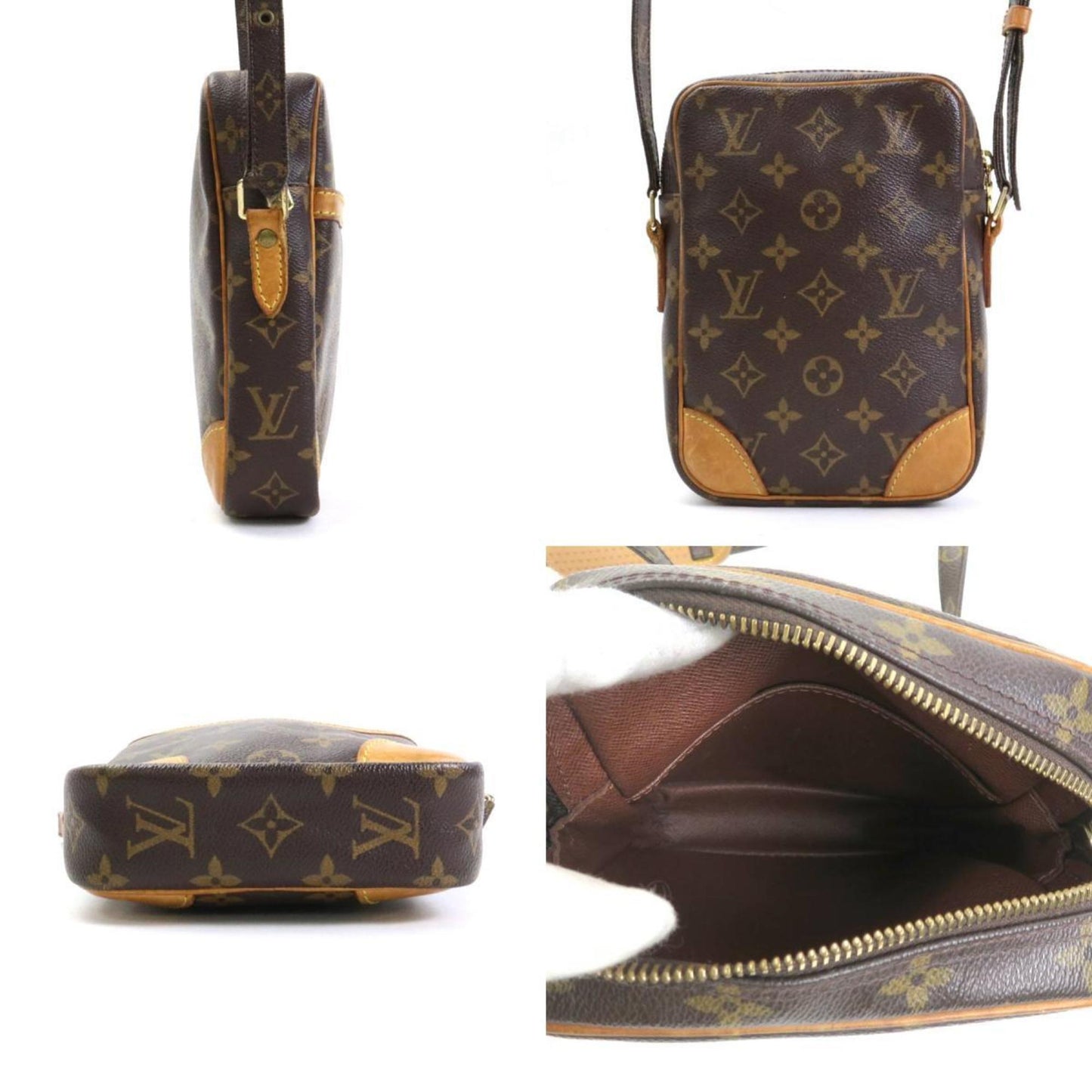 LOUIS VUITTON Crossbody Shoulder Bag Monogram Danube Canvas Brown Unisex