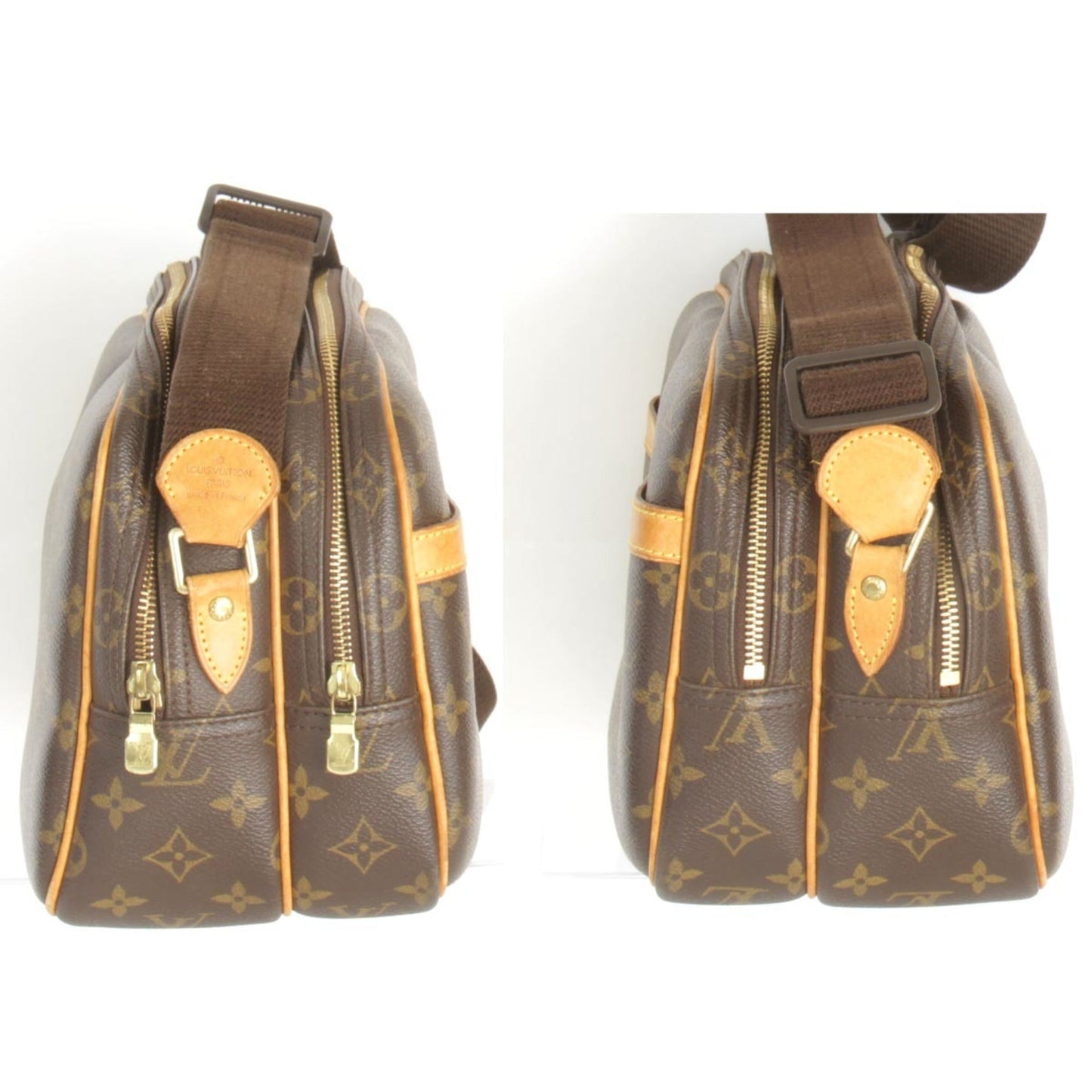 LOUIS VUITTON Reporter PM Shoulder Bag Monogram Canvas Women's