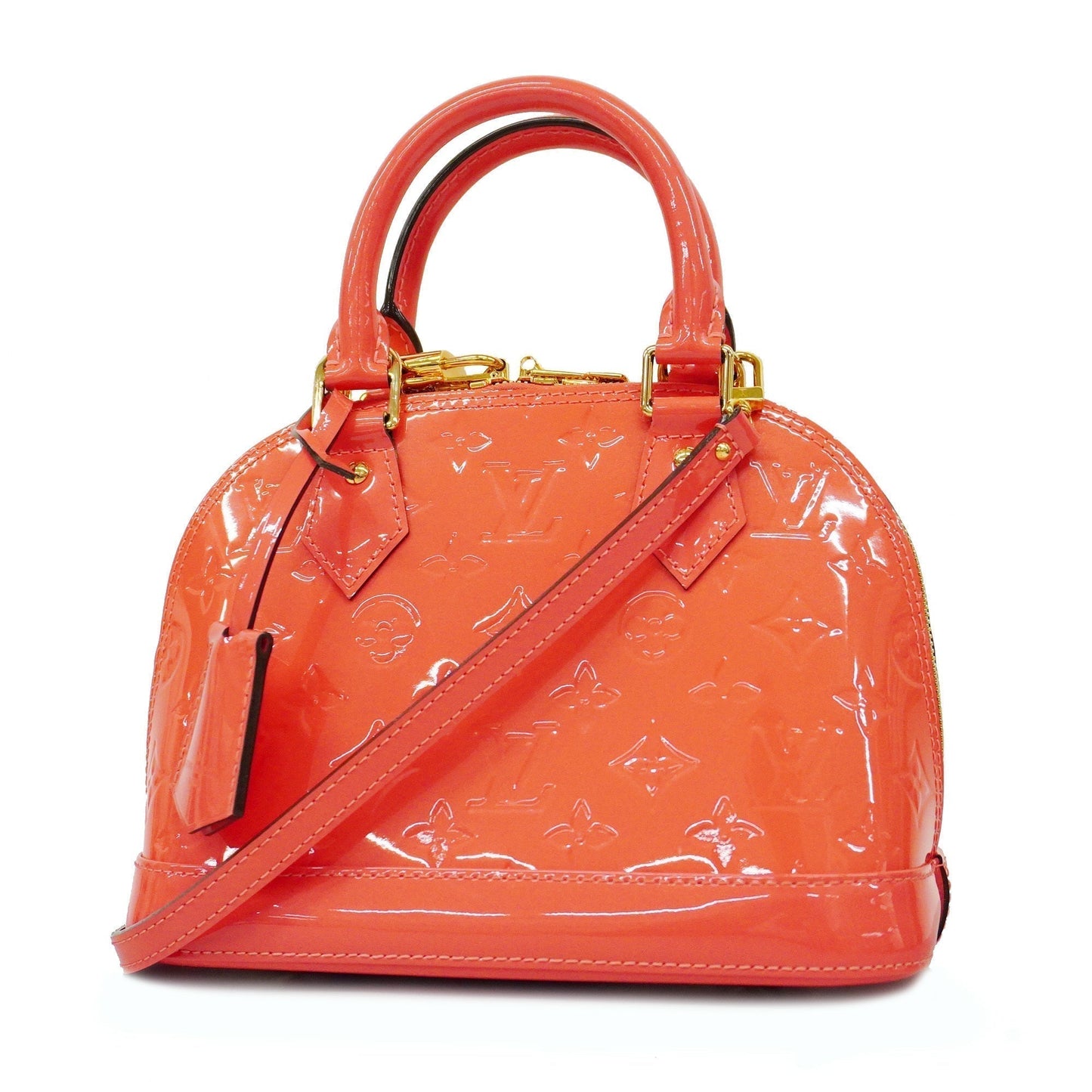 Louis VuittonAuth Monogram Vernis 2way Bag Alma BB Women's Handbag