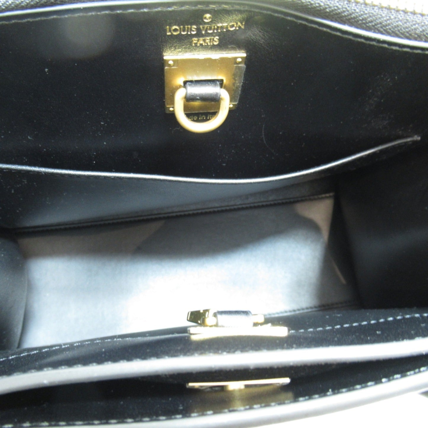 LOUIS VUITTON City Steamer PM 2wayShoulder Bag Gold Black leather