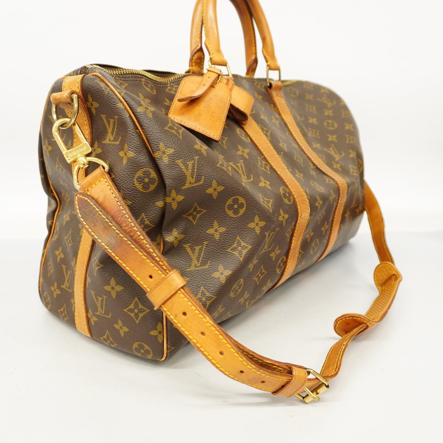 Louis VuittonAuth Monogram Keepall Bandouliere 45 Unisex Boston Bag